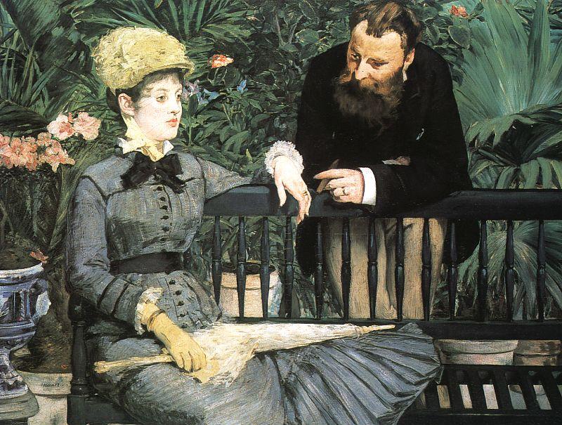 Edouard Manet In the Conservatory oil painting image
